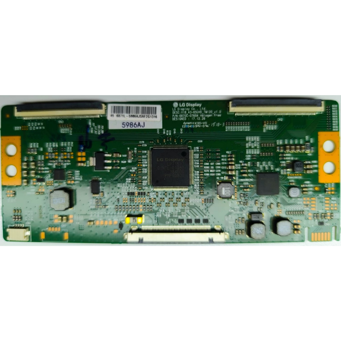 6870C-0769A , TOSHIABA 49V5863DAT T-CON