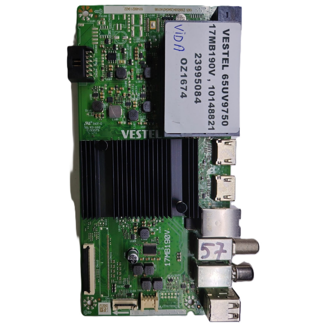 17MB190V , 10148821 , 23995084 , VESTEL 65UV9750 MAİNBOARD             