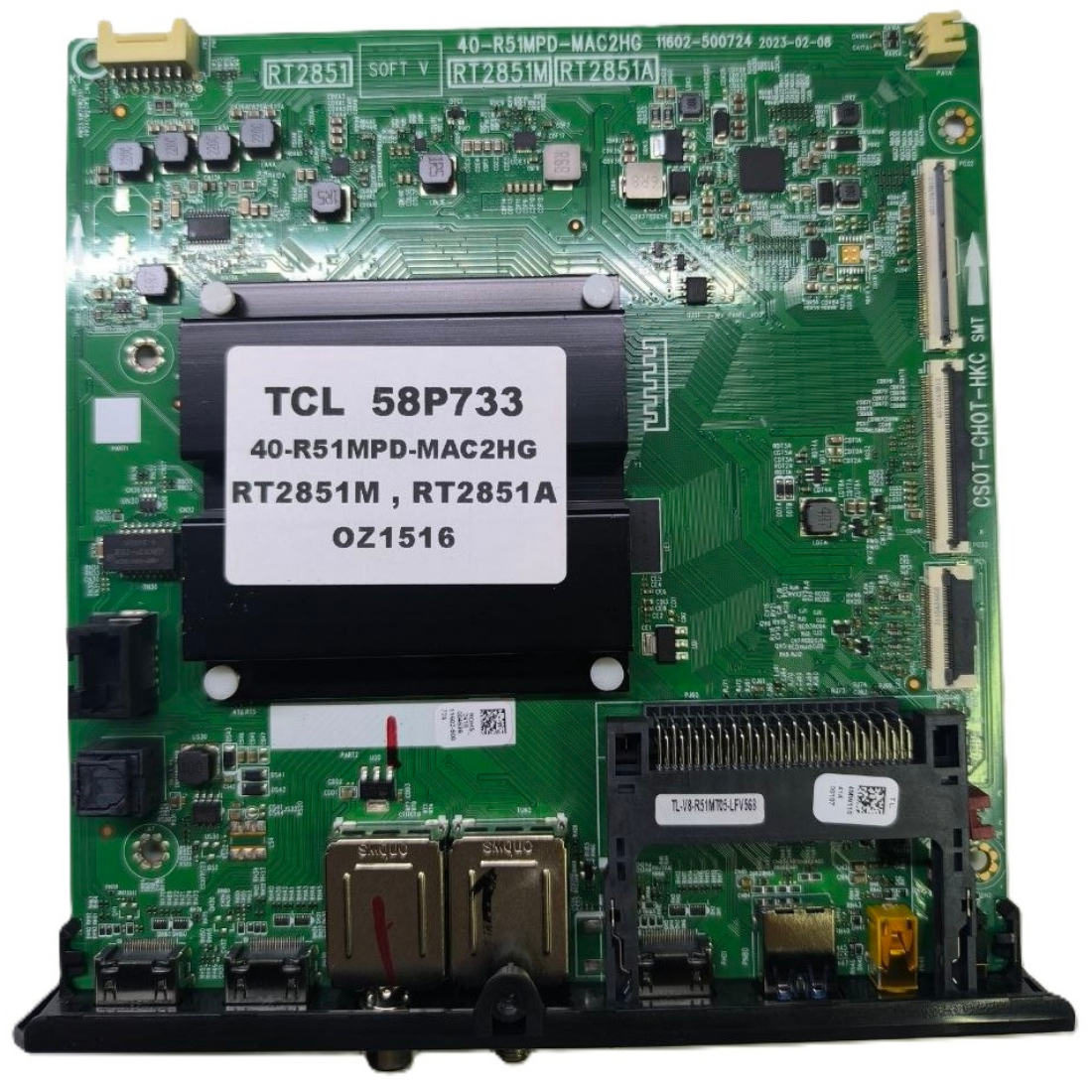 40-R51MPD-MAC2HG , RT2851M , RT2581A , TCL 58P733 MAİNBOARD 