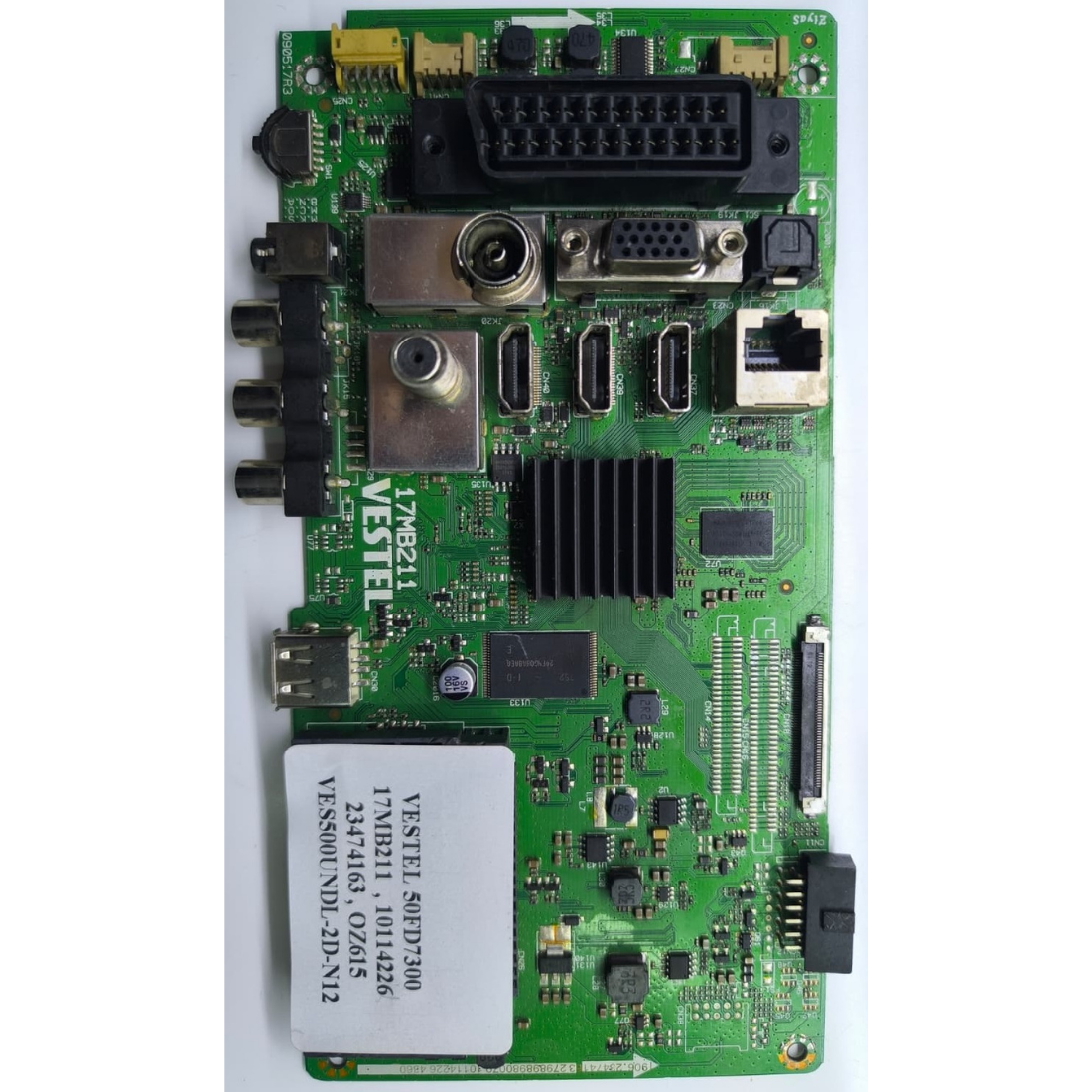 17MB211 , 10114226 , 23474163 , VES500UNDL-2D-N12 , VESTEL 50FD7300 ANAKART