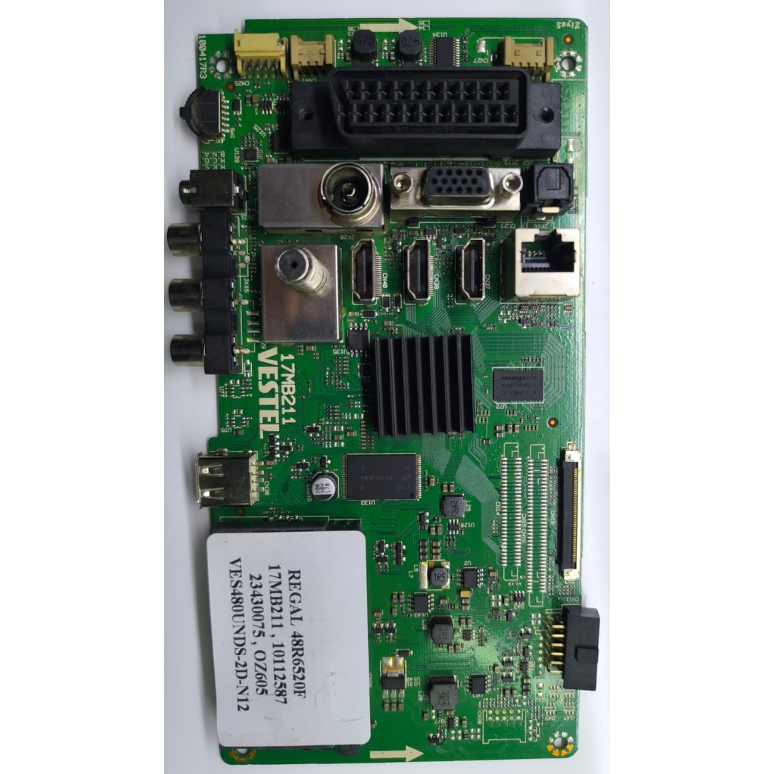 17MB211 , 10112587 , 23430075 , VES480UNDS-2D-N12 , REGAL 48R6520F ANAKART