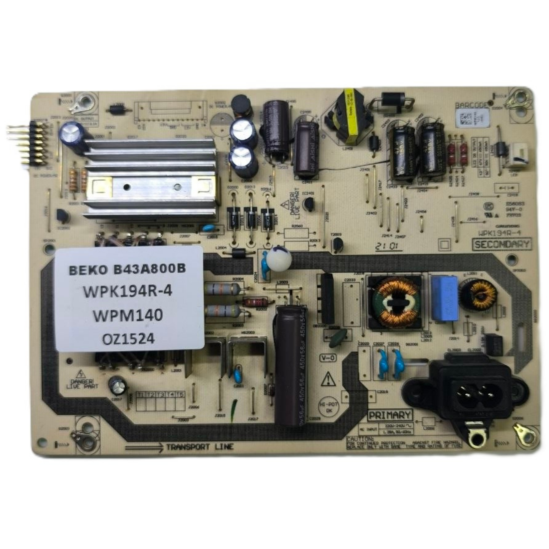 WPK194R-4 , WPM140 , BEKO B43A800B BESLEME KARTI 