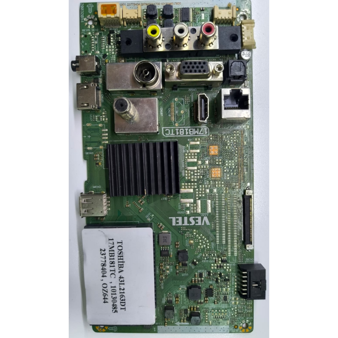 17MB181TC , 10130485 , 23778404 , TOSHIBA 43L2163DT ANAKART