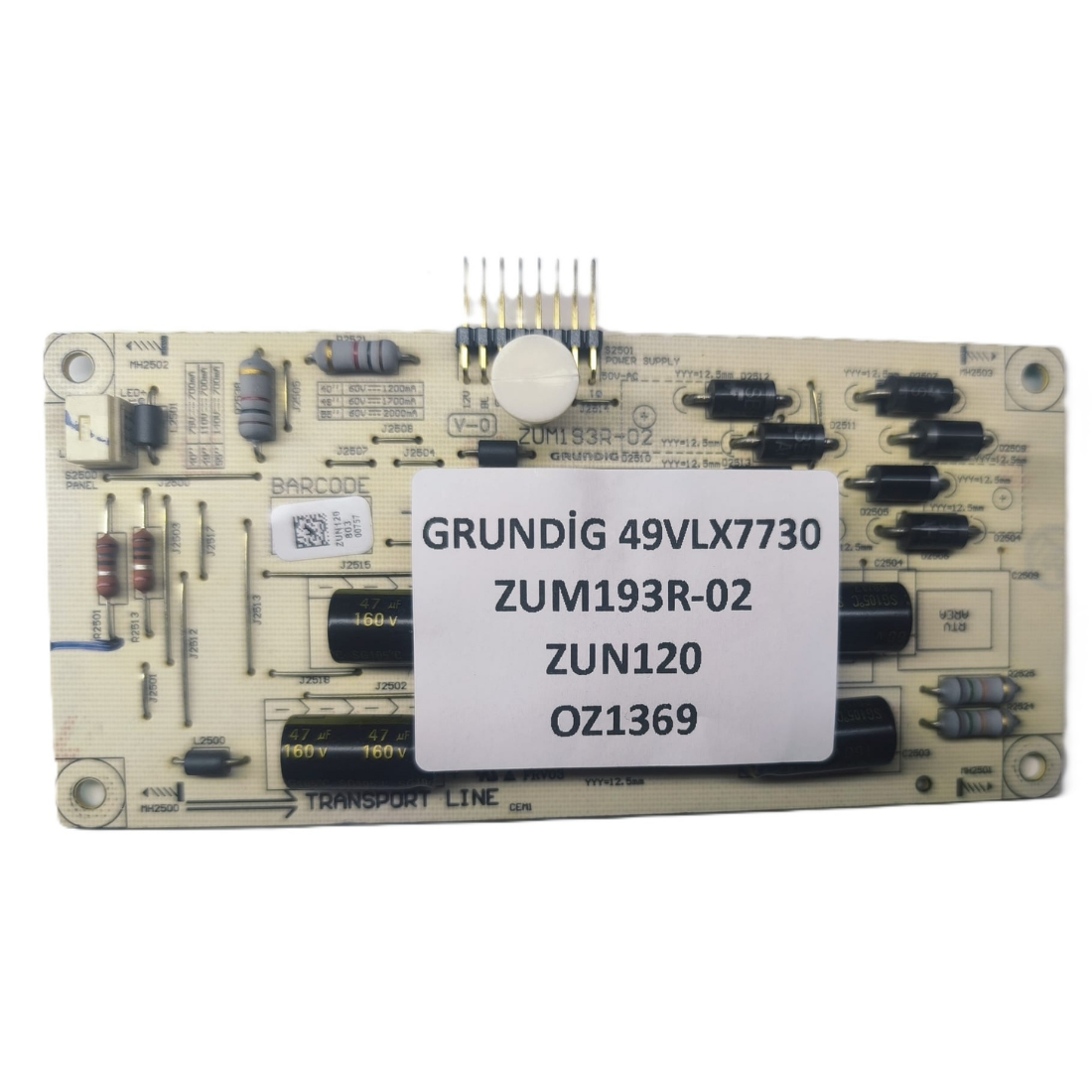 ZUM193R-02  , ZUN120 , ZUN125 , GRUNDİG 49VLX7730 İNVERTER