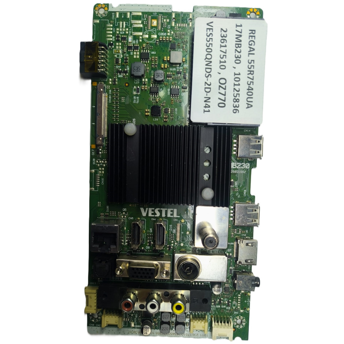 17MB230 , 10125836 , 23617510 , VES550QNDS-2D-N41 , REGAL 55R7540UA MAINBOARD
