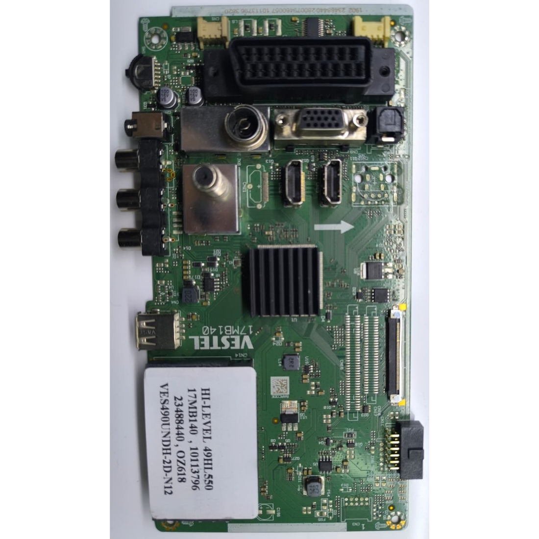 17MB140 , 10113796 , 23488440 , VES490UNDH-2D-N12 , HI-LEVEL 49HL550 ANAKART