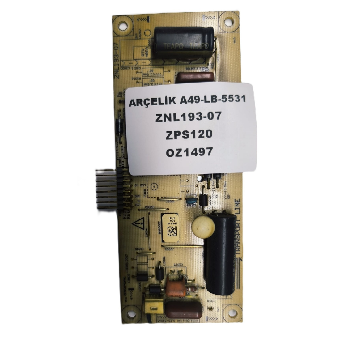  ZNL193-07 , ZPS120 ,  ARÇELİK A49-LB-5531 LED DRİVER 