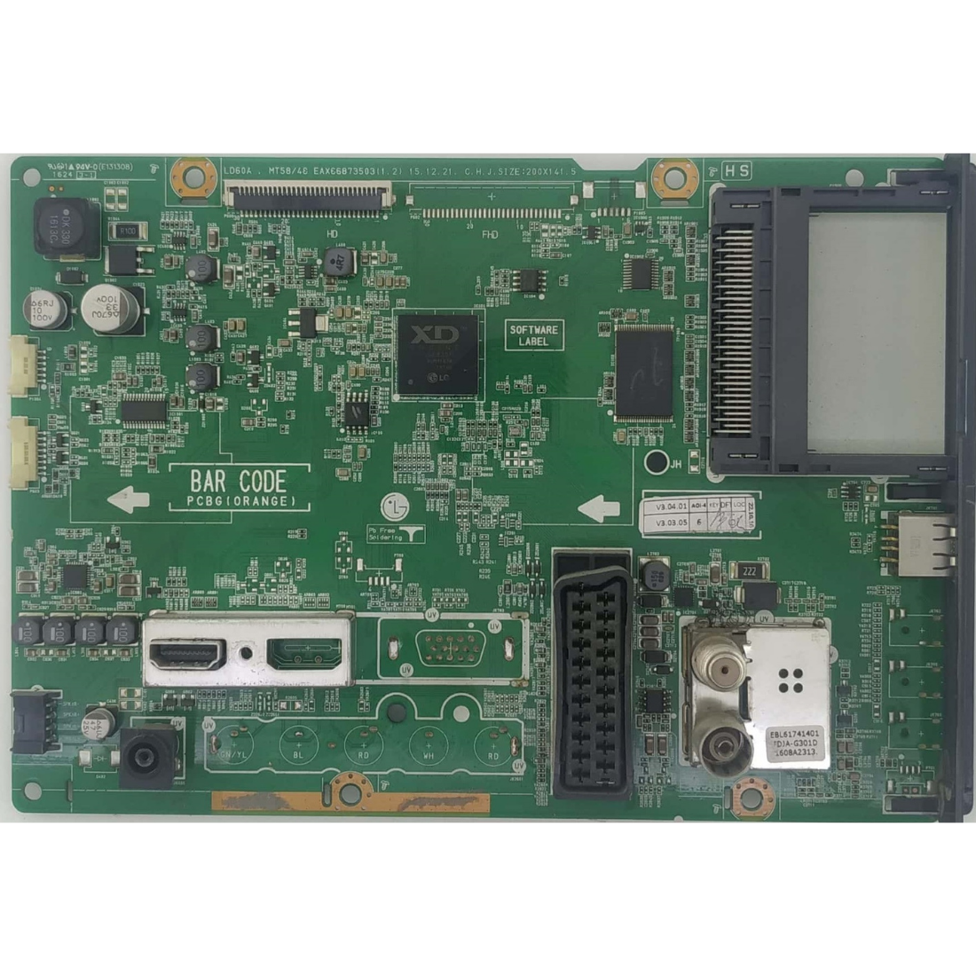 EAX66873503 (1.2) , EBT64174551 , LG 24MT48U MAINBOARD