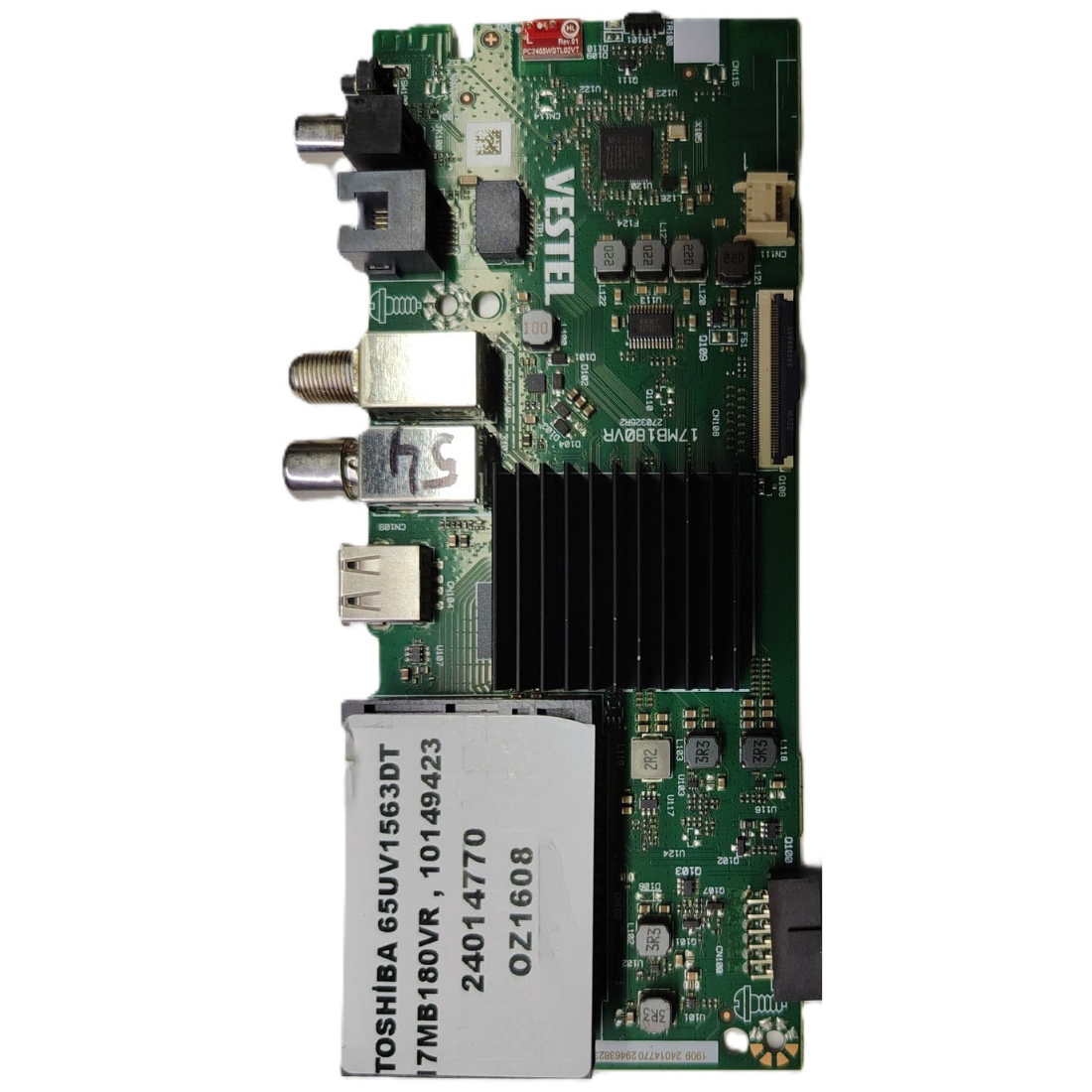 17MB180VR , 10149423 24014770 , TOSHİBA 65UV1563DT MAİNBOARD 