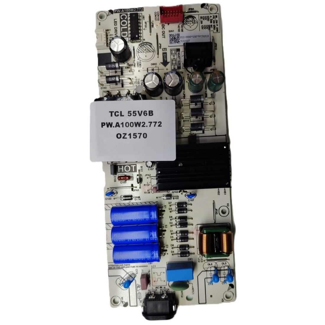 PW.A100W2.772 , TCL 55V6B BESLEME KARTI 