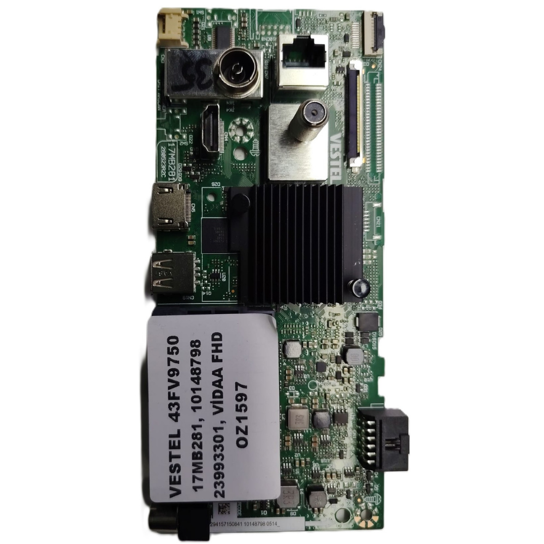  17MB281 , 10148798 , 23993301 ,  VESTEL 43FV9750  VİDAA FHD MAİNBOARD 