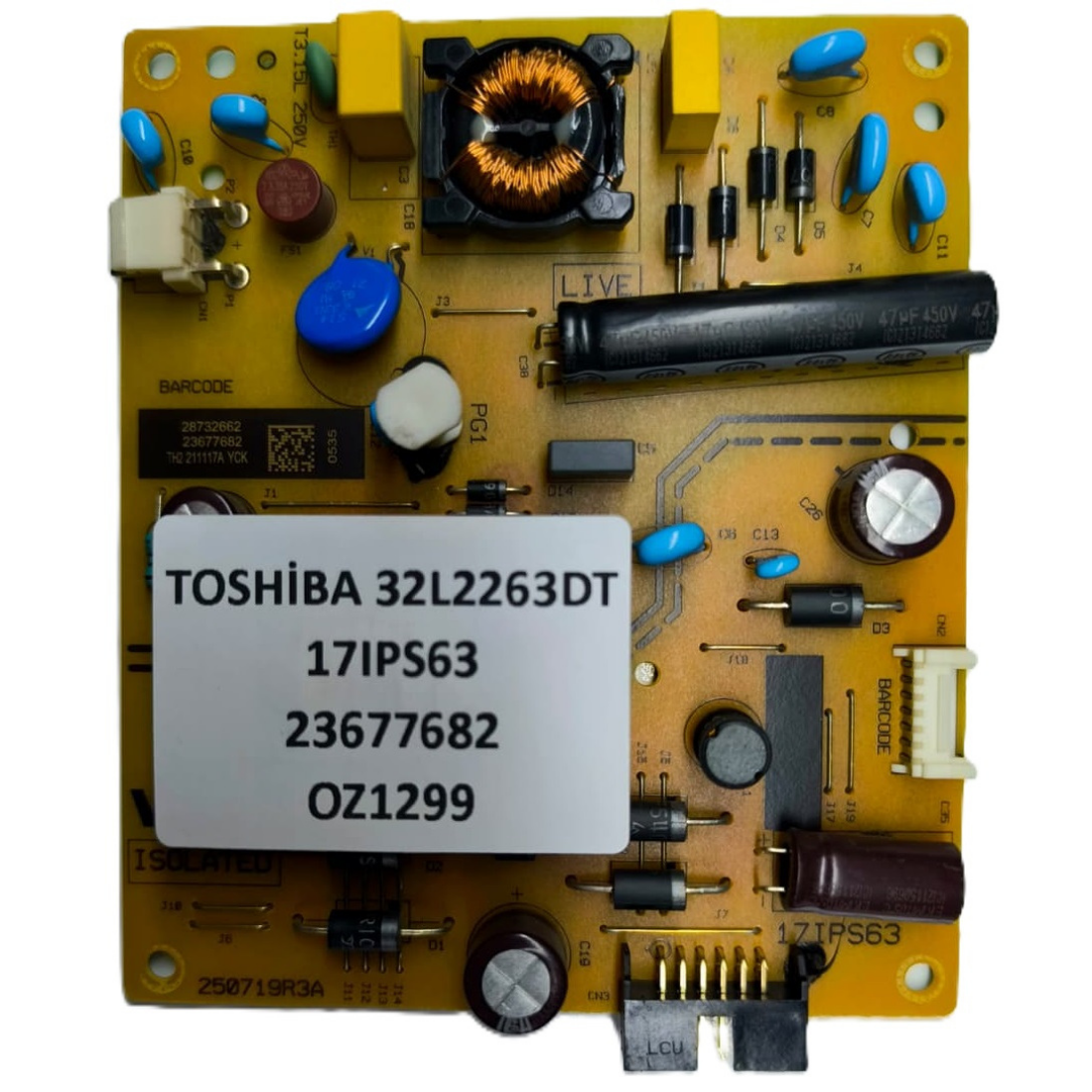 17IPS63 , 23677682 , TOSHIBA 32L2263DT BESLEME