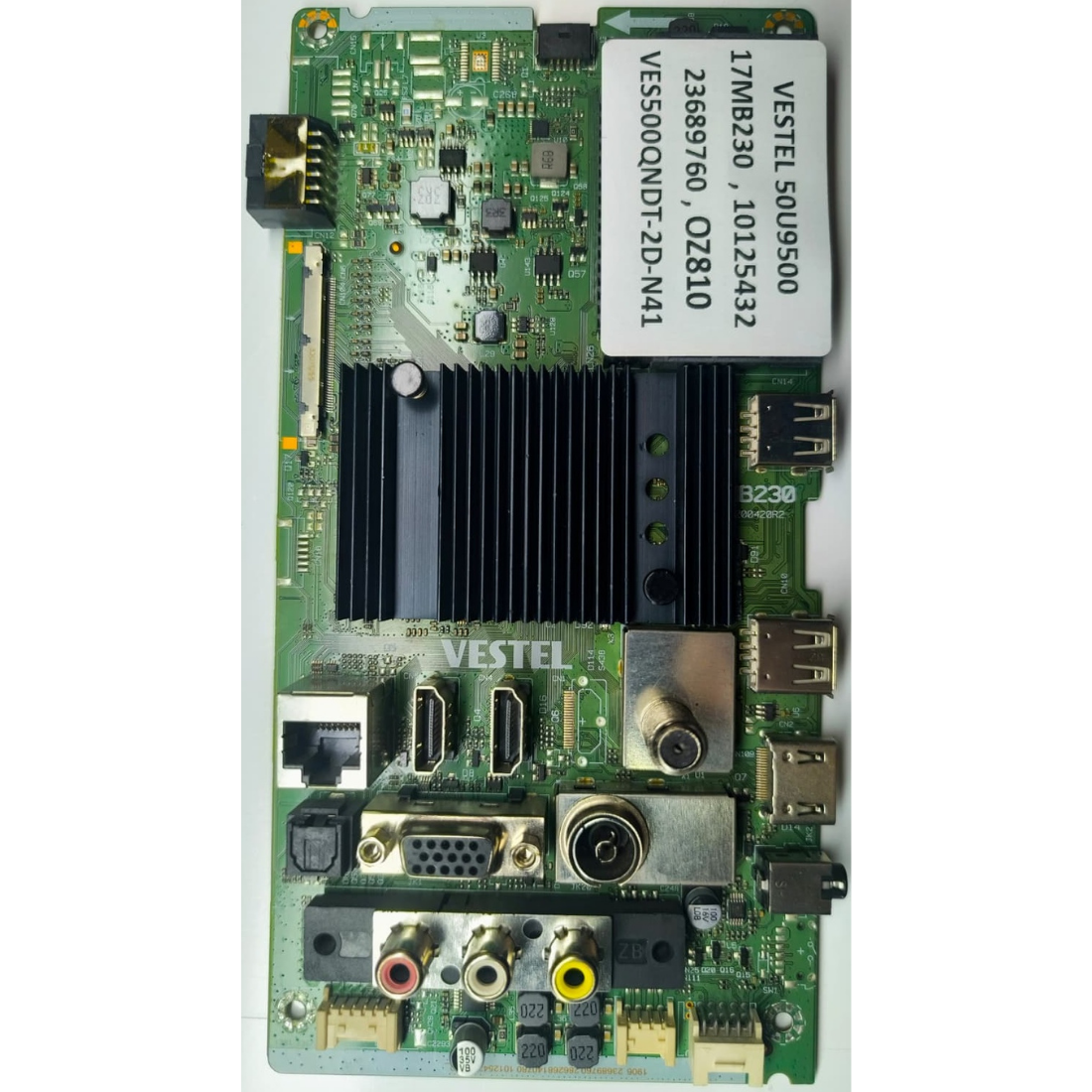 17MB230 , 10125432 , 23689760 , VES500QNDT-2D-N41 , VESTEL 50U9500 MAINBOARD