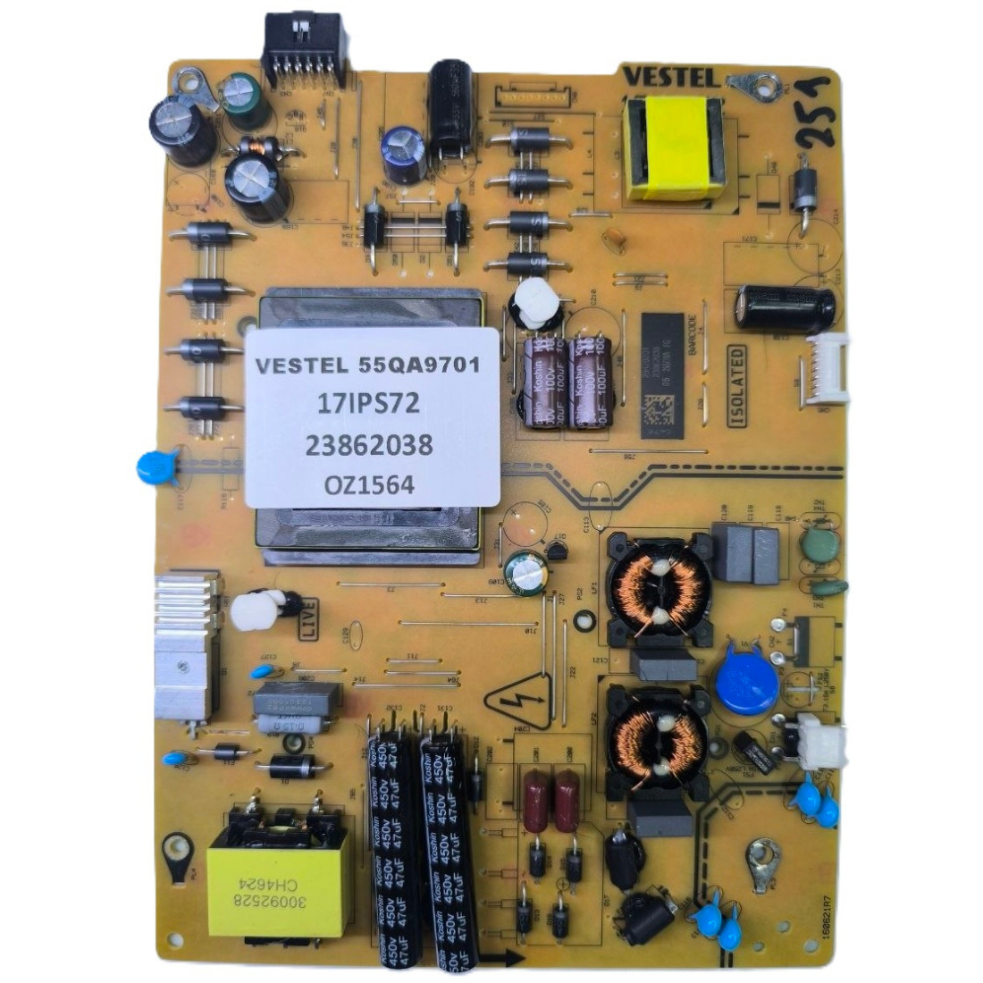 17IPS72 , 23862038 , VESTEL 55QA9701 BESLEME KARTI 