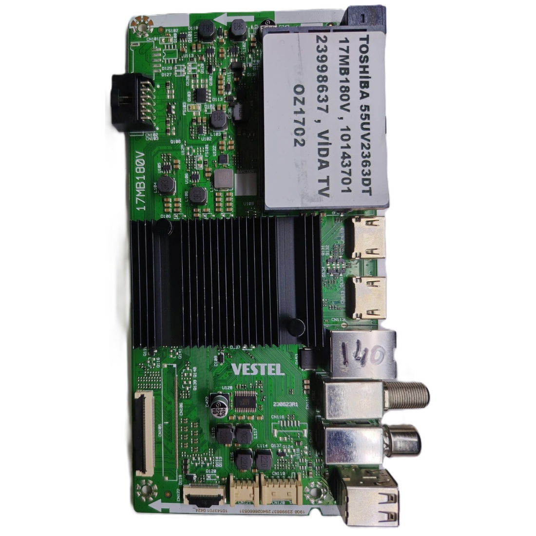 17MB180V , 10143701 , 23998637 , VİDA TV , TOSHİBA 55UV2363DT MAİNBOARD             