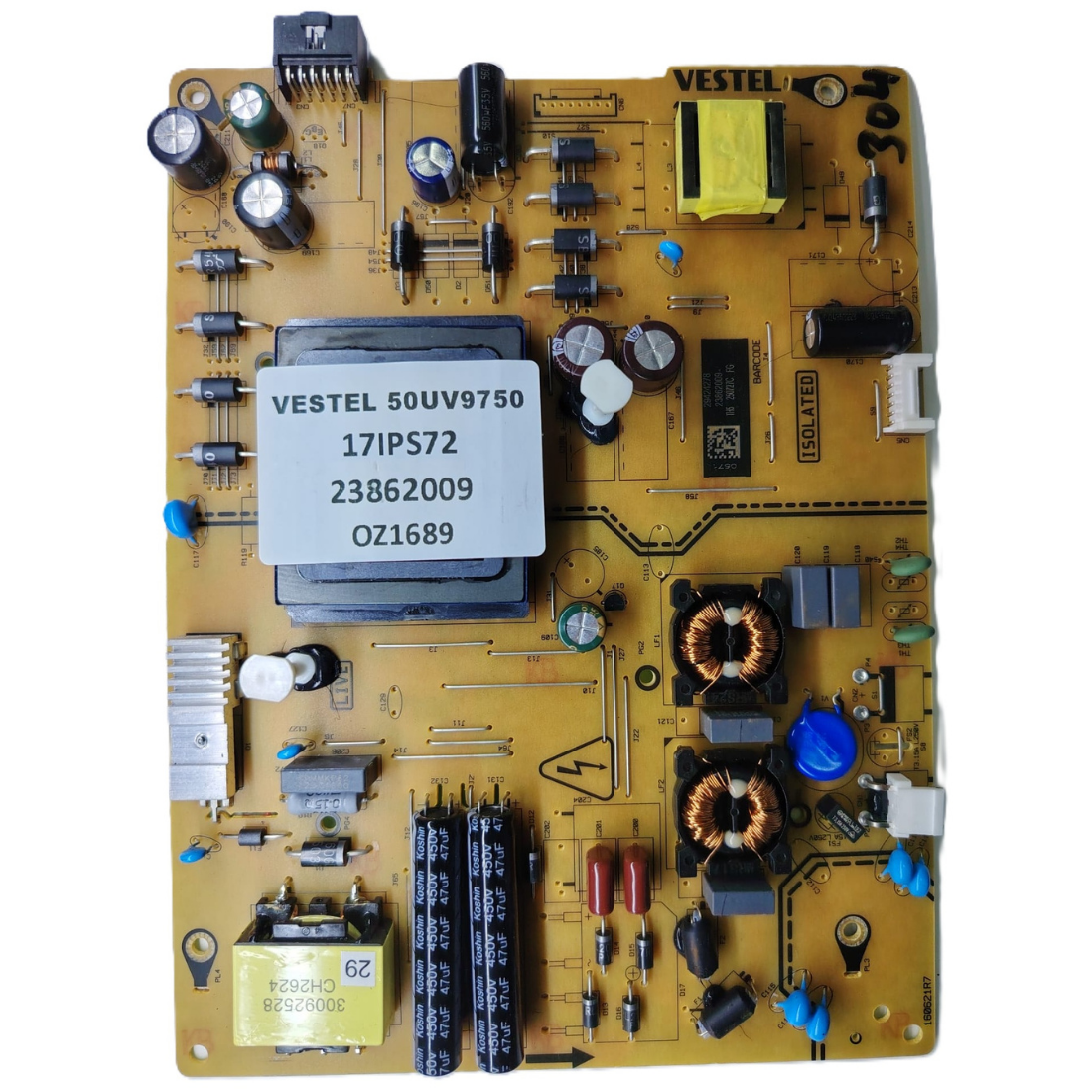 17IPS72 , 23862009  , VESTEL 50UV9750  BESLEME KARTI    