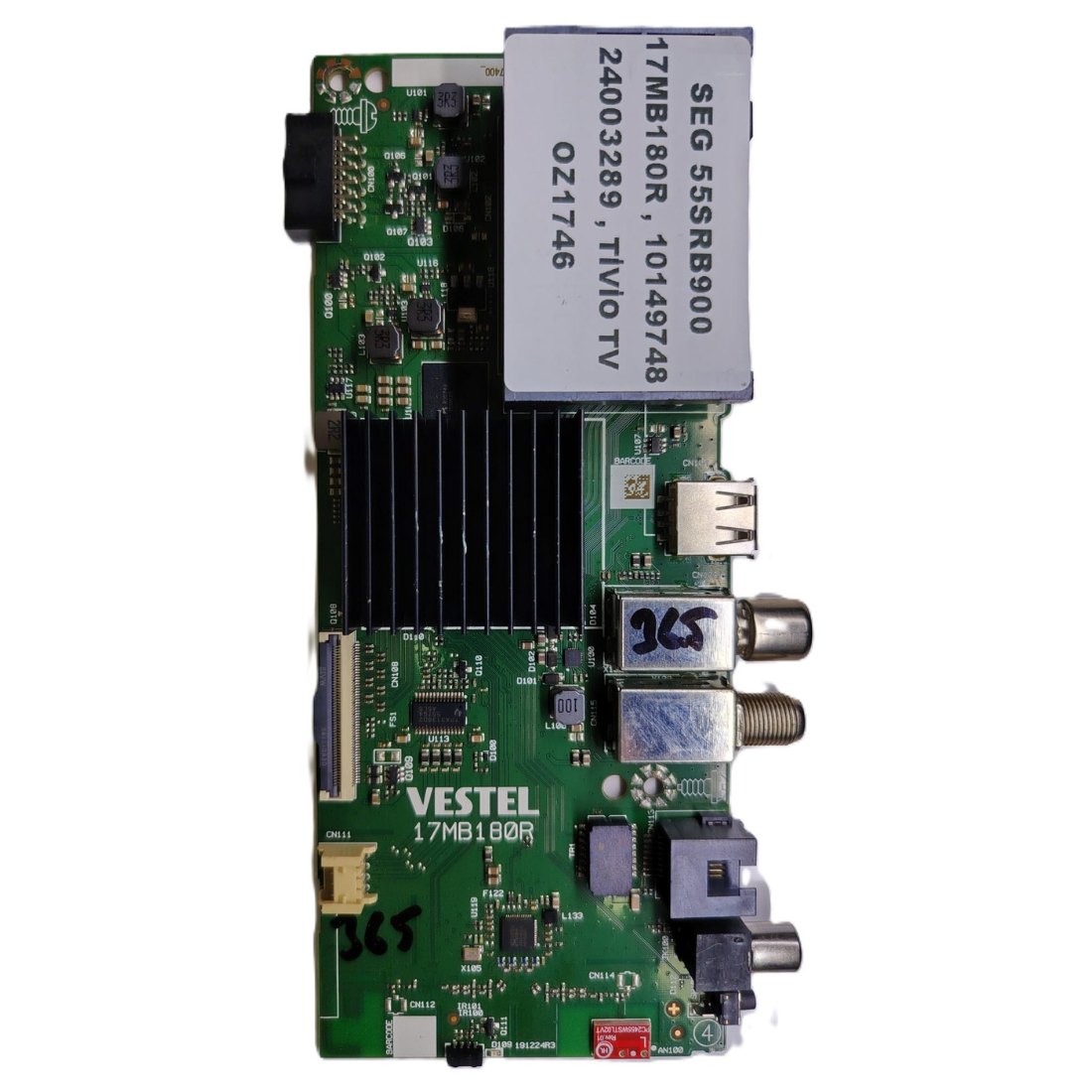 17MB180R , 10149748 , 24003289 , TİVİO TV , SEG 55SRB900 MAİNBOARD  