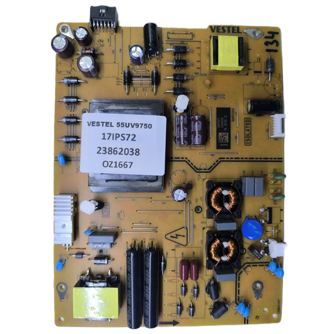 17IPS72 , 23862038 , VESTEL 55UV9750 BESLEME KARTI      