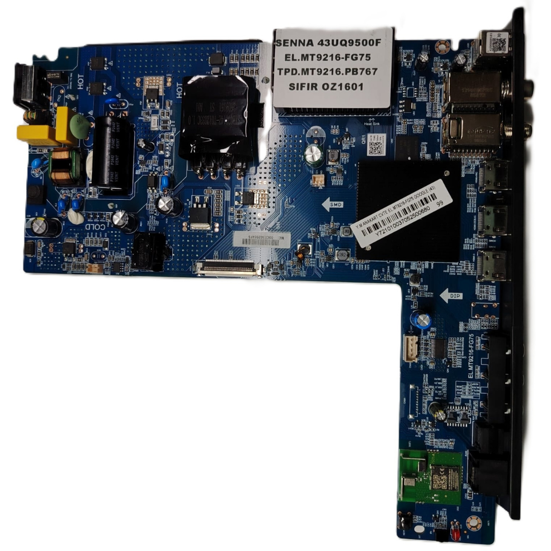  EL.MT9216-FG75 , TPD.MT9216.PB767 , SENNA 43UQ9500F SIFIR MAİNBOARD 
