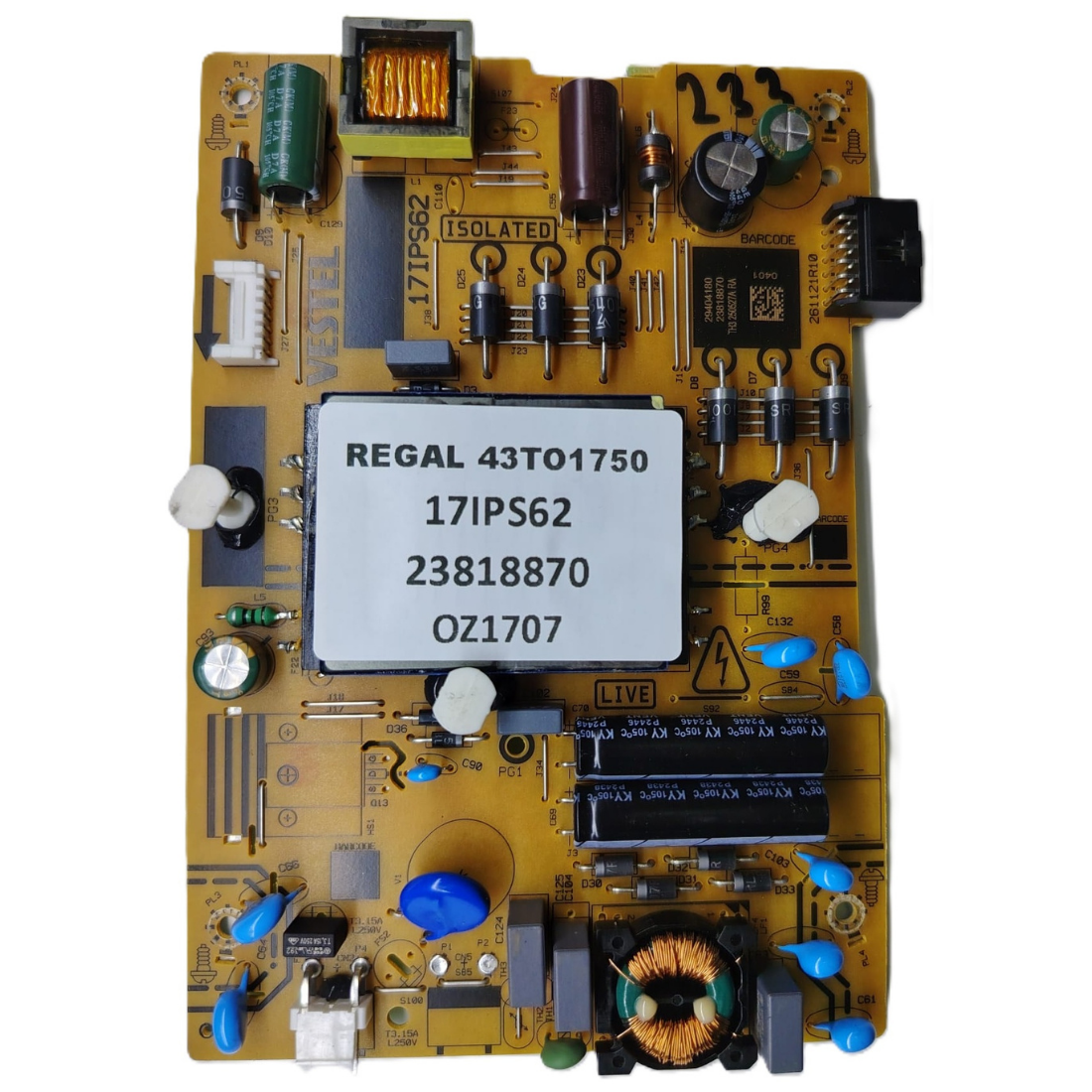 17IPS62 , 23818870 , REGAL 43TO1750 BESLEME KARTI      