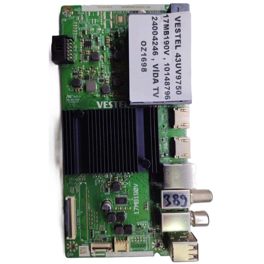 17MB190V , 10148796 , 24004246 , VİDA TV , VESTEL 43UV9750 MAİNBOARD             