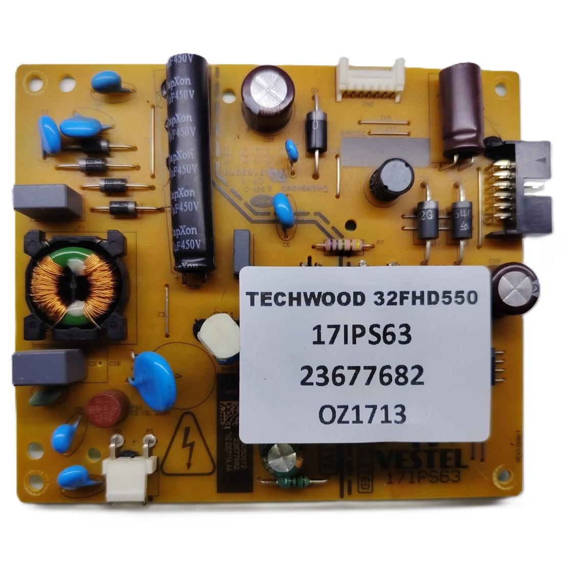 17IPS63 , 23677682 , TECHWOOD 32FHD550  BESLEME KARTI      