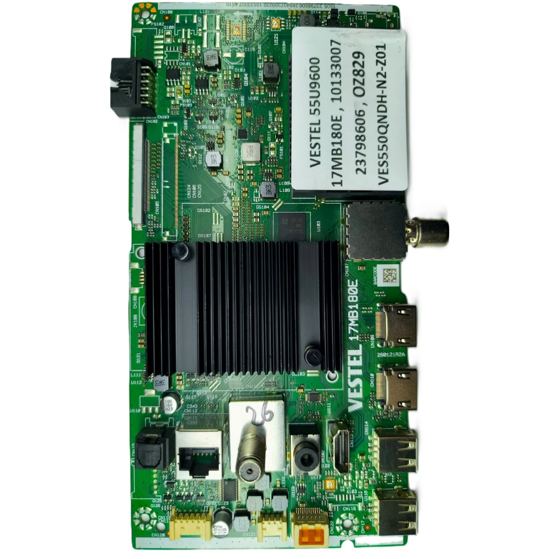 17MB180E , 10133007 , 23798606 , VES550QNDH-N2-Z01 , VESTEL 55U9600 MAINBOARD