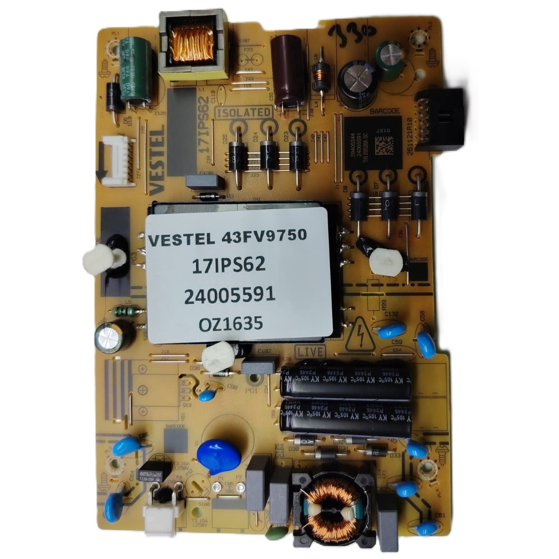 17IPS62 , 24005591 , VESTEL 43FV9750 BESLEME KARTI     