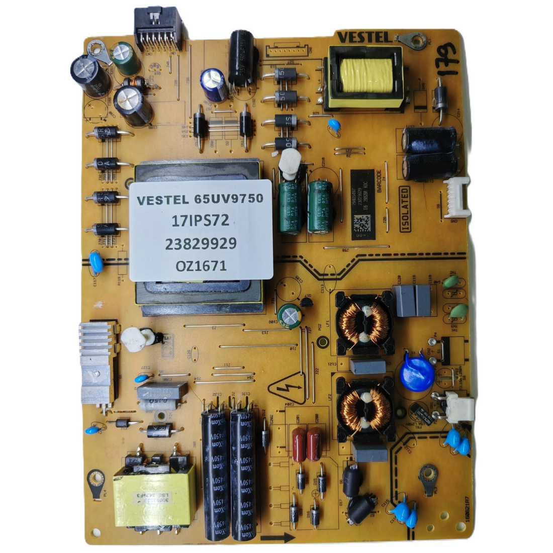 17IPS72 , 23829929 , VESTEL 65UV9750 BESLEME KARTI   