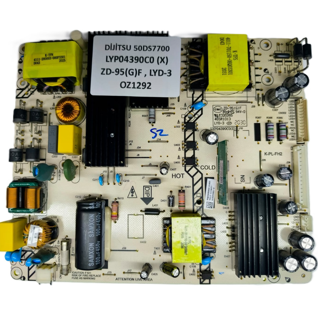 K-PL-FH2 , LYP04390C0 (X) , ZD-95(G)F , DİJİTSU 50DS7700 BESLEME