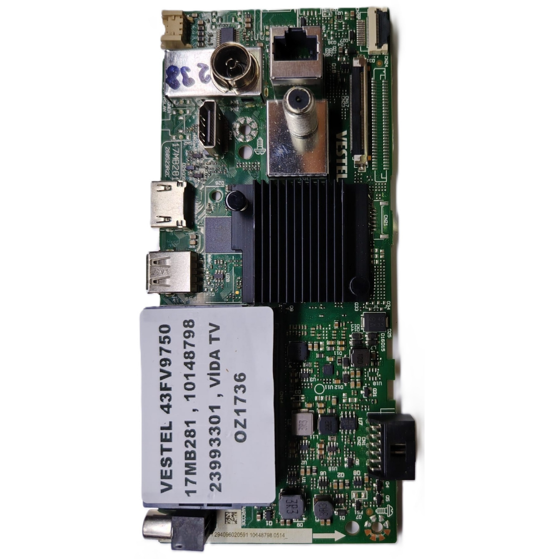 17MB281 , 10148798 23993301 , VİDA TV , VESTEL 43FV9750 MAİNBOARD  