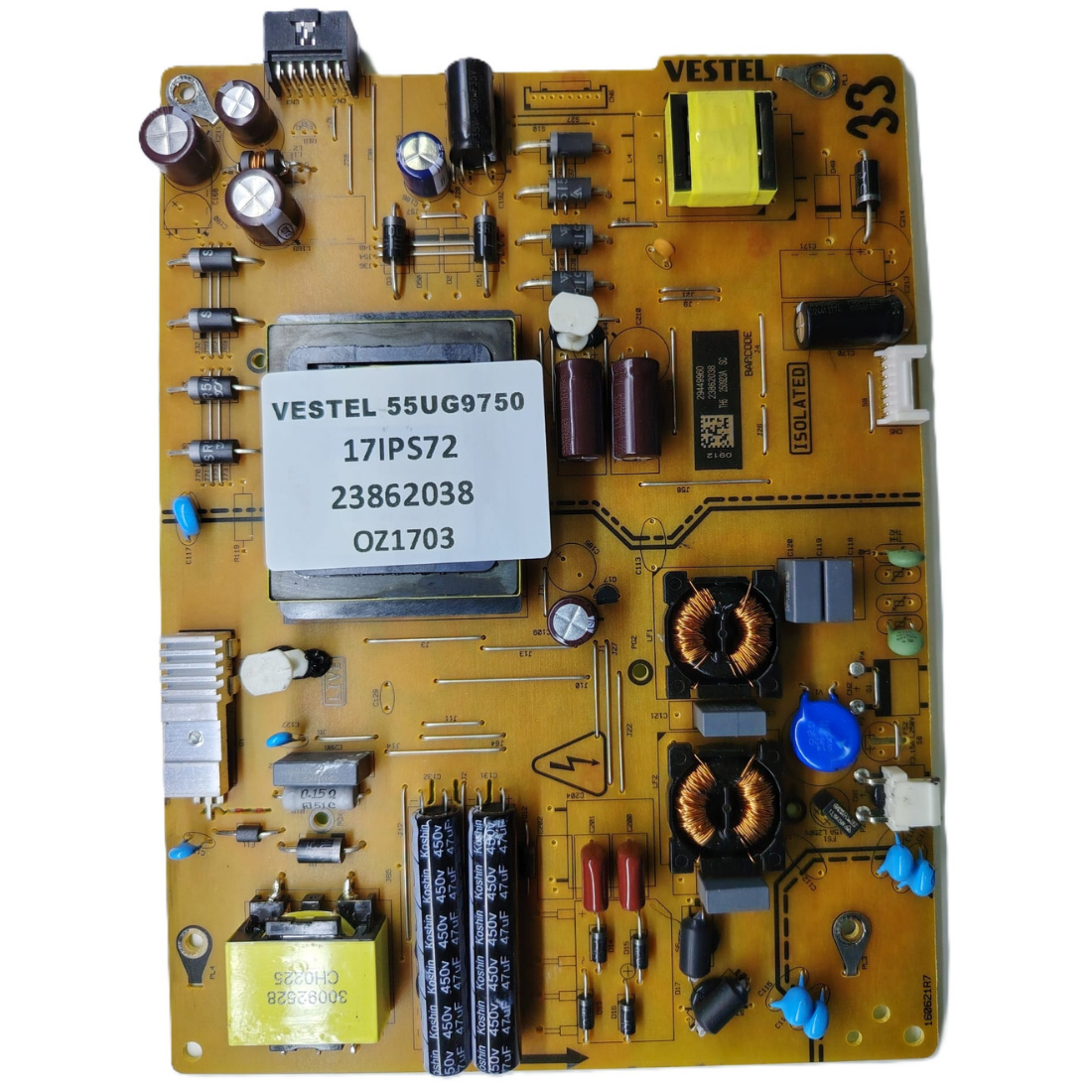  17IPS72 , 23862038 , VESTEL 55UG9750 BESLEME KARTI     