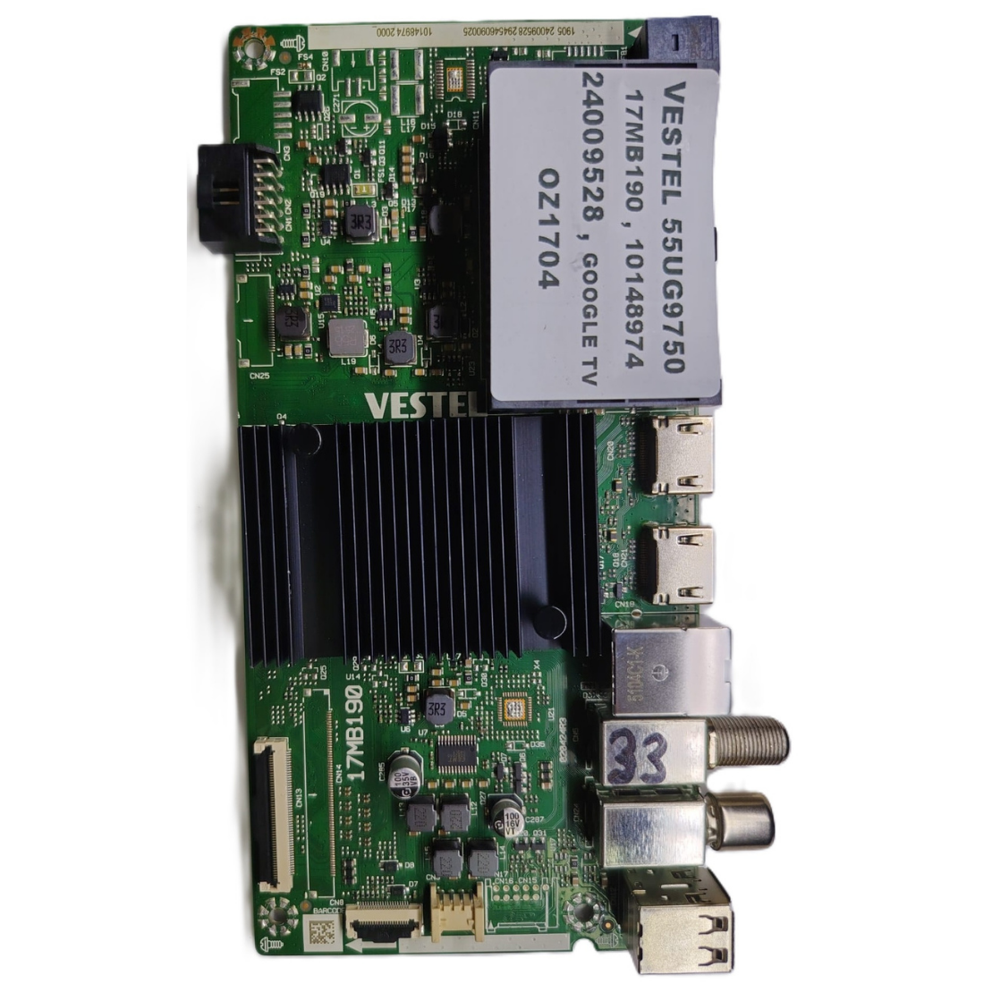 17MB190 , 10148974 , 24009528 , GOOGLE TV , VESTEL 55UG9750 MAİNBOARD         
