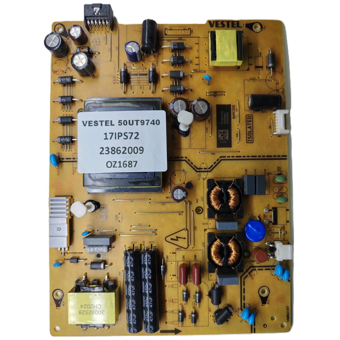  17IPS72 , 23862009 , VESTEL 50UT9740  BESLEME KARTI 