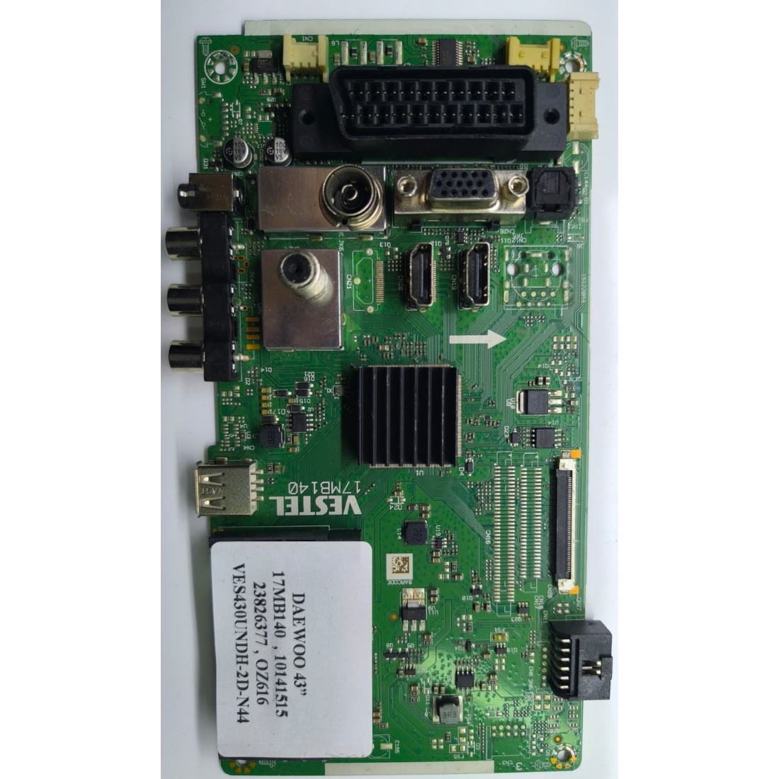 17MB140 , 10141515 , 23826377 , VES430UNDH-2D-N44 , DAEWOO 43'' ANAKART