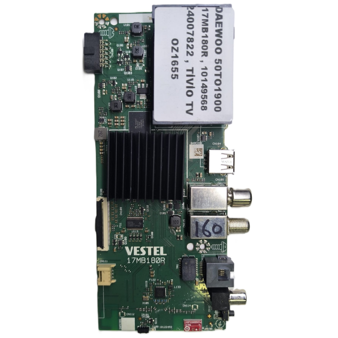 17MB180R , 10149568 , 24007822 , TİVİO TV , DAEWOO 50TO1900 MAİNBOARD      