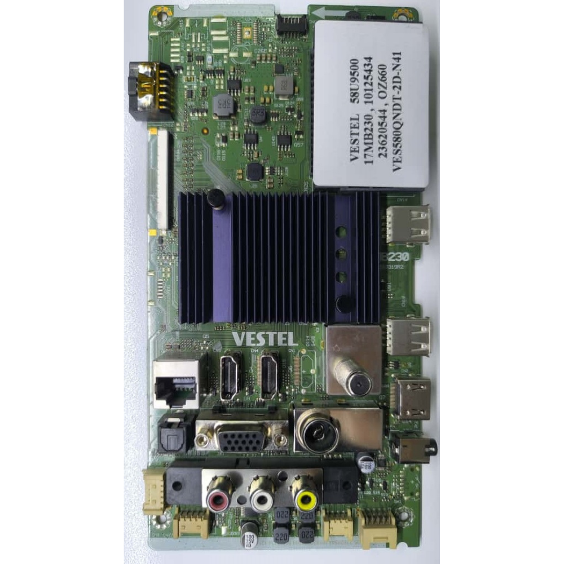 17MB230 , 10125434 , 23620544 , VES580QNDT-2D-N41 , VESTEL 58U9500 MAINBOARD