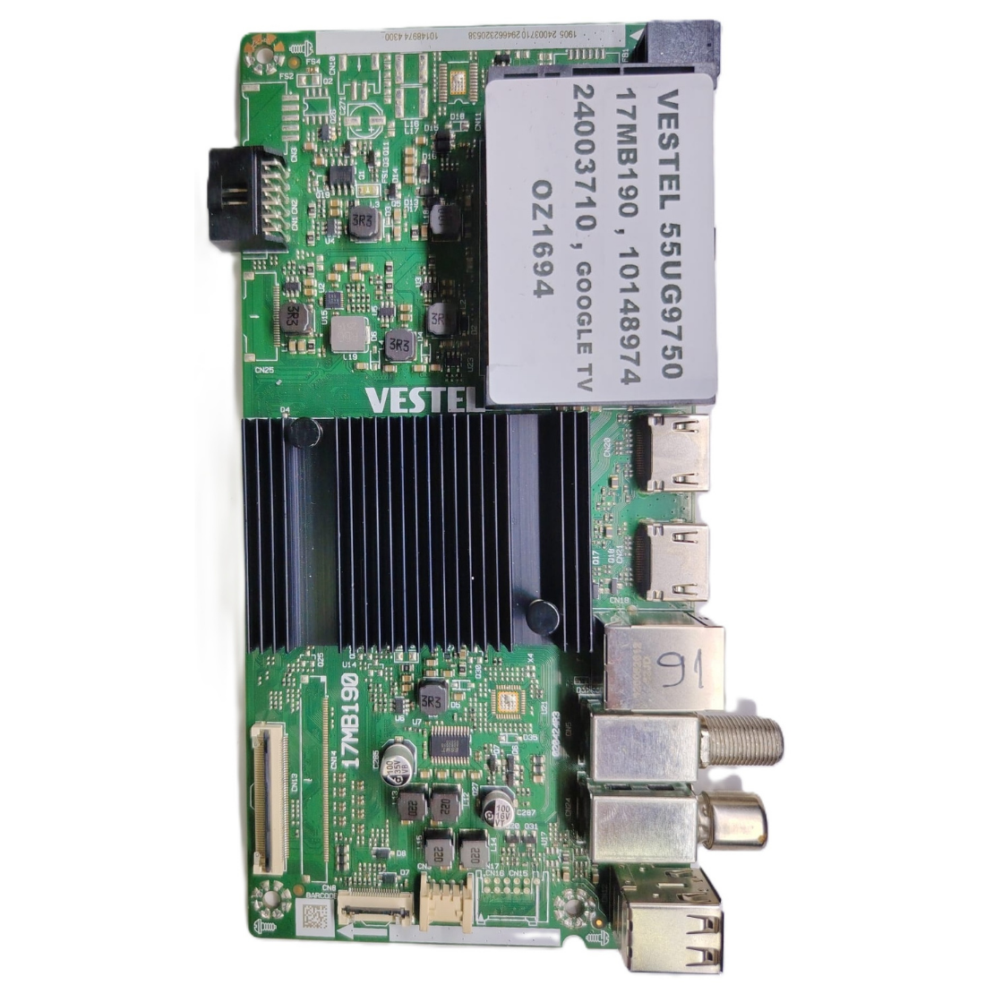 17MB190 , 10148974 , 24003710 , GOOGLE TV , VESTEL 55UG9750 MAİNBOARD            