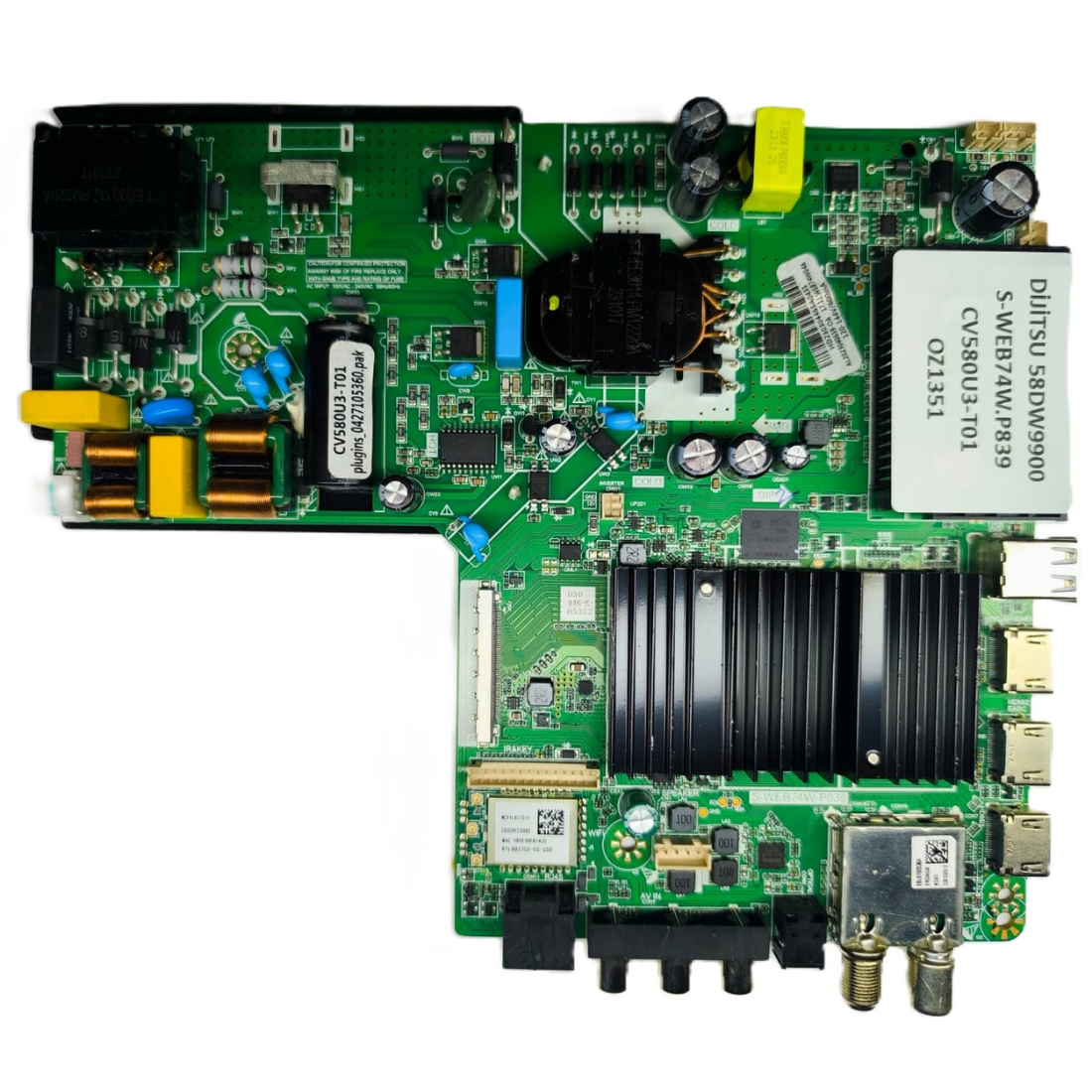 S-WEB74W.P839 , CV580U3-T01 , DİJİTSU 58DW9900 MAİNBOARD