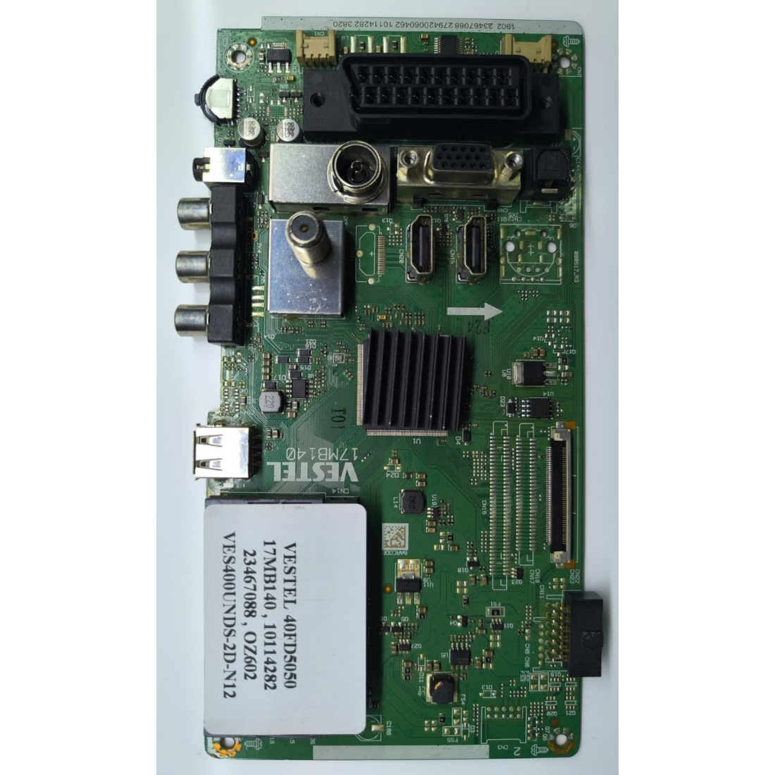17MB140 , 10114282 , 23467088 , VES400UNDS-2D-N12 , VESTEL 40FD5050 ANAKART