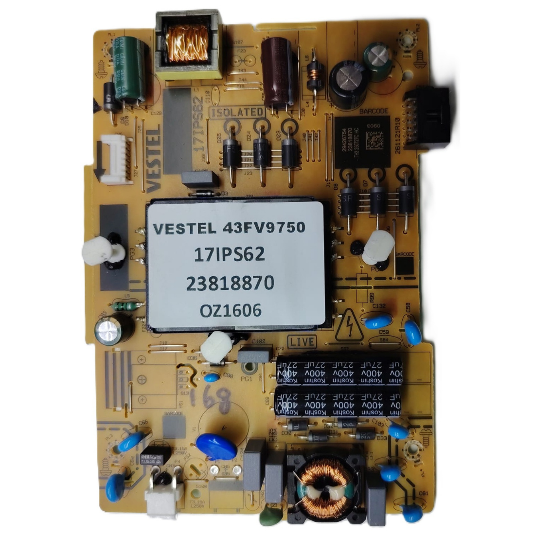 17IPS62 , 23818870 , VESTEL 43FV9750 BESLEME KARTI 