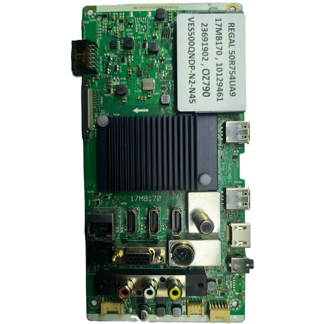 17MB170 , 10129461 , 23691902 , VES550QNDP-N2-N45 , REGAL 55R754UA9 MAINBOARD