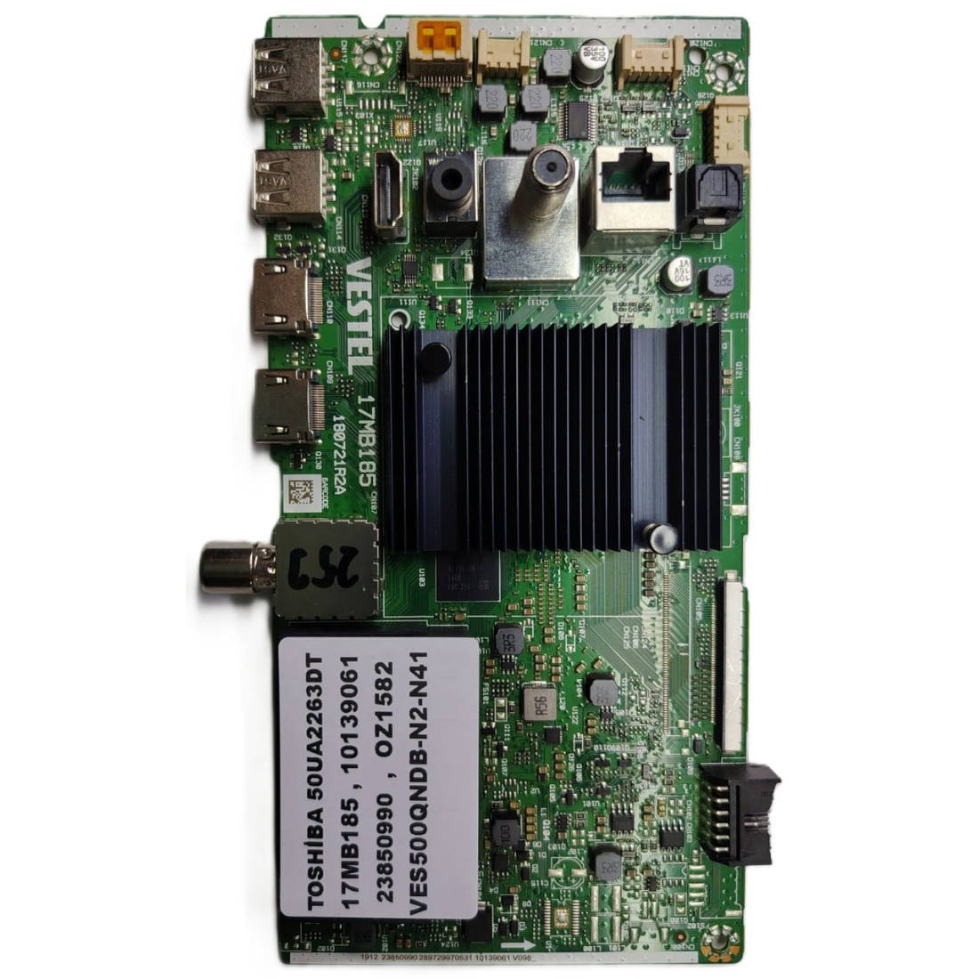 17MB185 , 10139061 , 23850990 , VES500QNDB-N2-N41 , TOSHİBA 50UA2263DT MAİNBOARD 