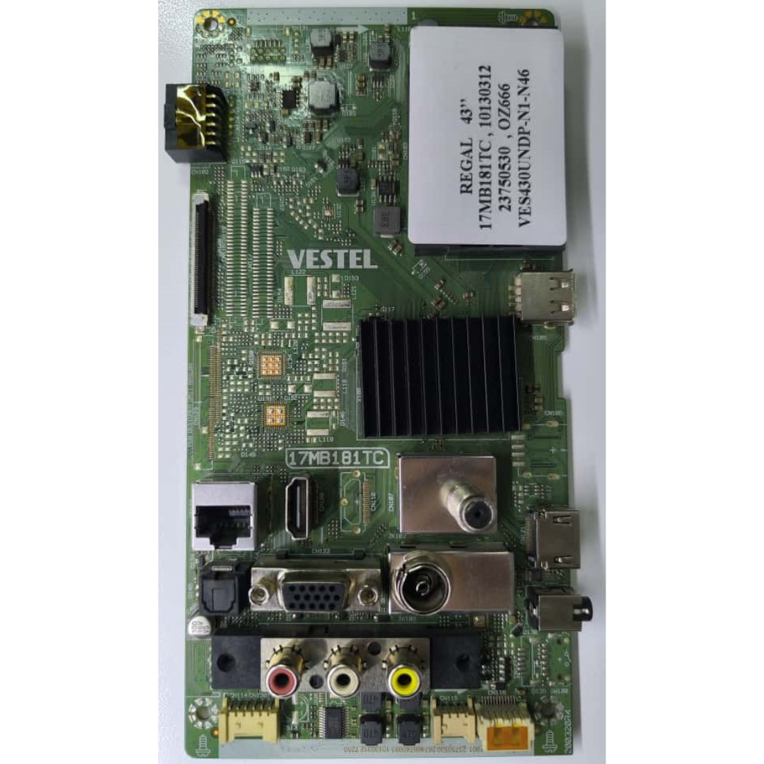 17MB181TC , 10130312 , 23750530 , VES430UNDP-N1-N46 , REGAL 43'' MAINBOARD