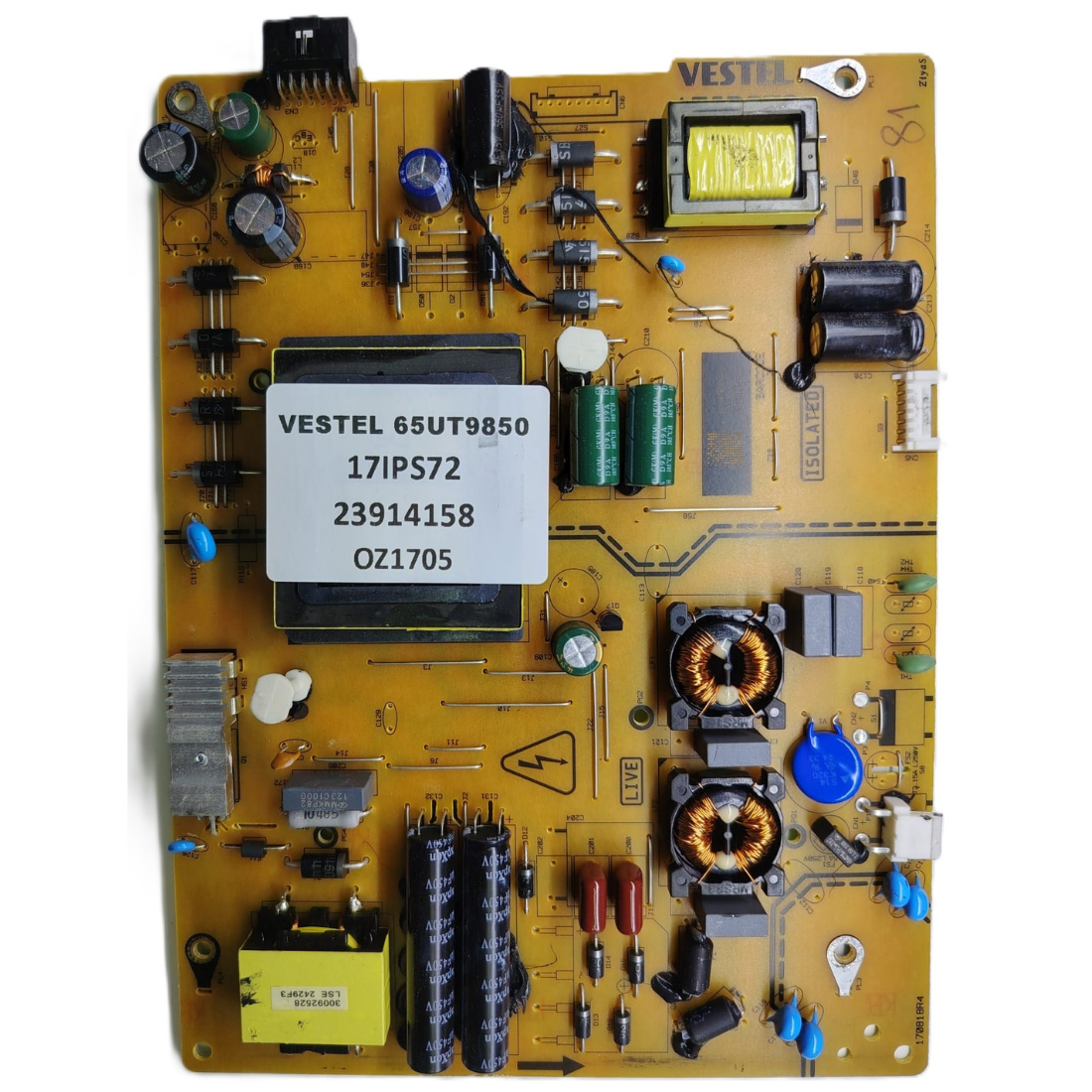 17IPS72 , 23914158 , VESTEL 65UT9850 BESLEME KARTI 