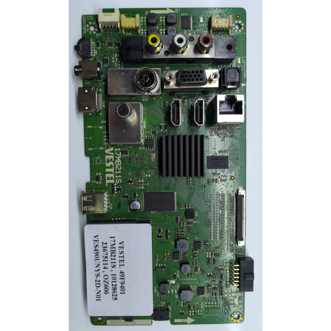 17MB211S , 10128625 , 23675114 , VES490UNYS-2D-N01 , VESTEL 49F9401 ANAKART