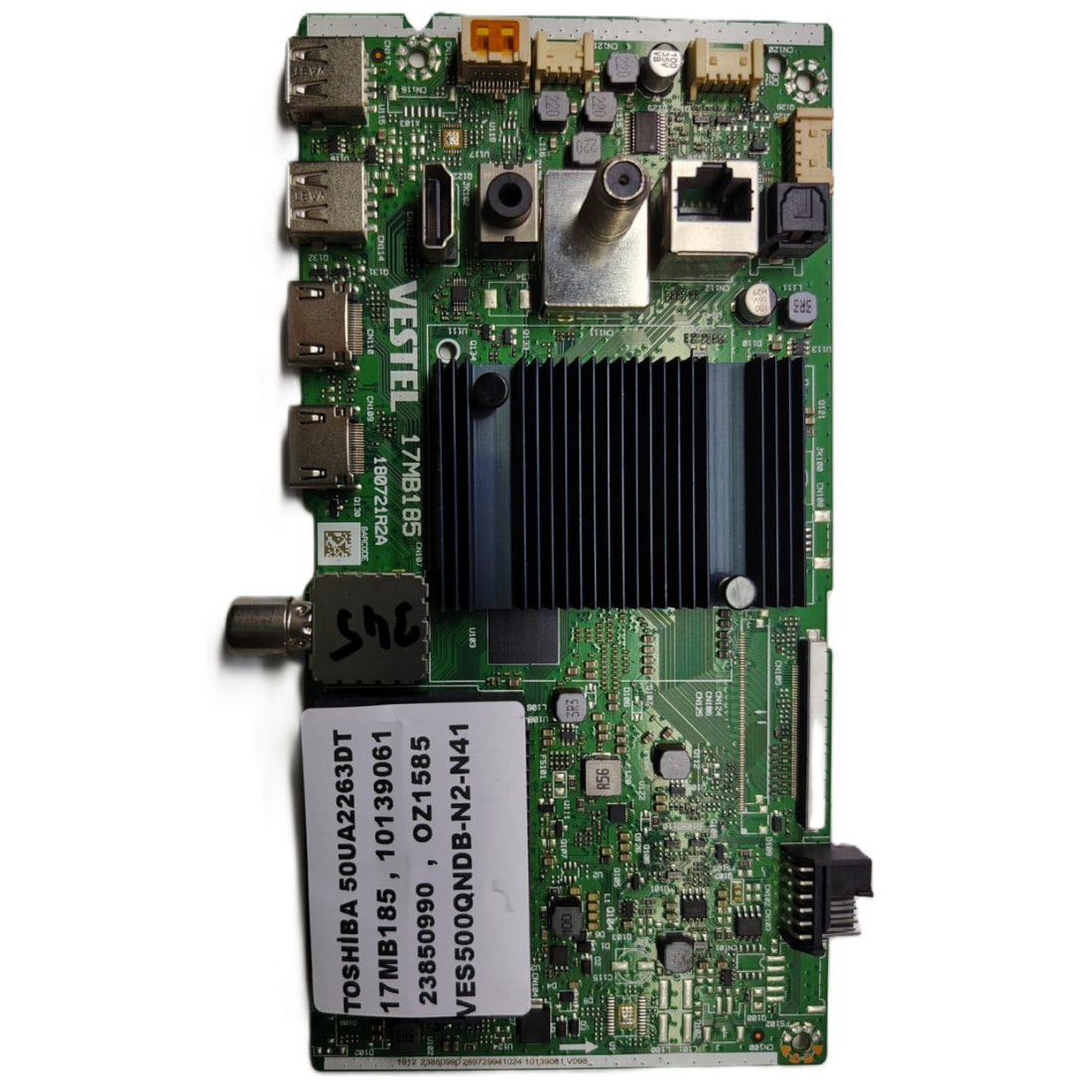 17MB185 , 10139061 , 23850990 , VES500QNDB-N2-N41 , TOSHİBA 50UA2263DT MAİNBOARD 